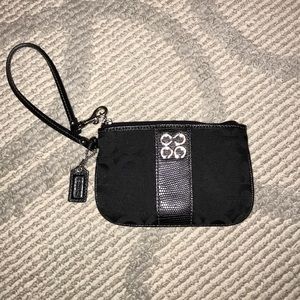 Black Coach wristlet