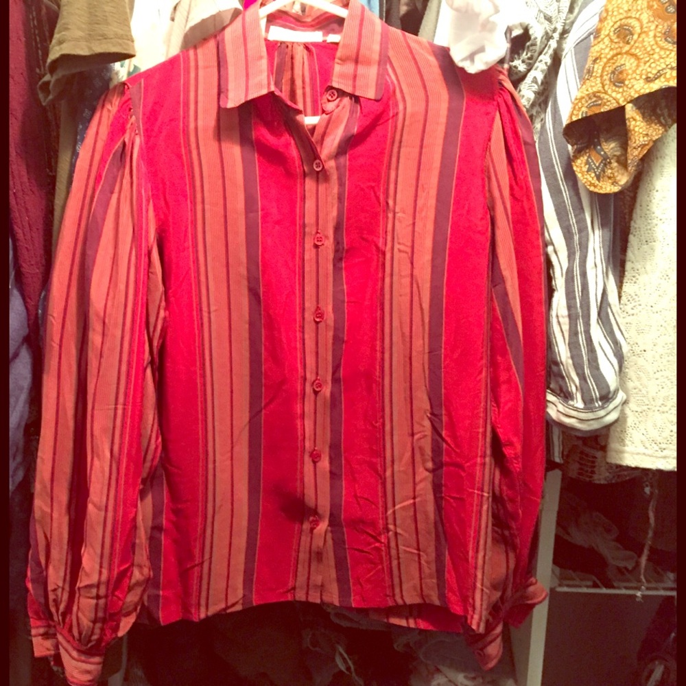 Vintage Italian silk blouse