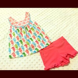 Baby girls two piece romper