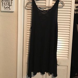 Black sun dress w/ criss cross back