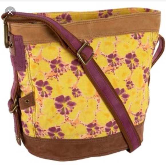 Lucky Brand Handbags - Lucky Brand Runaway Canvas Bucket Bag