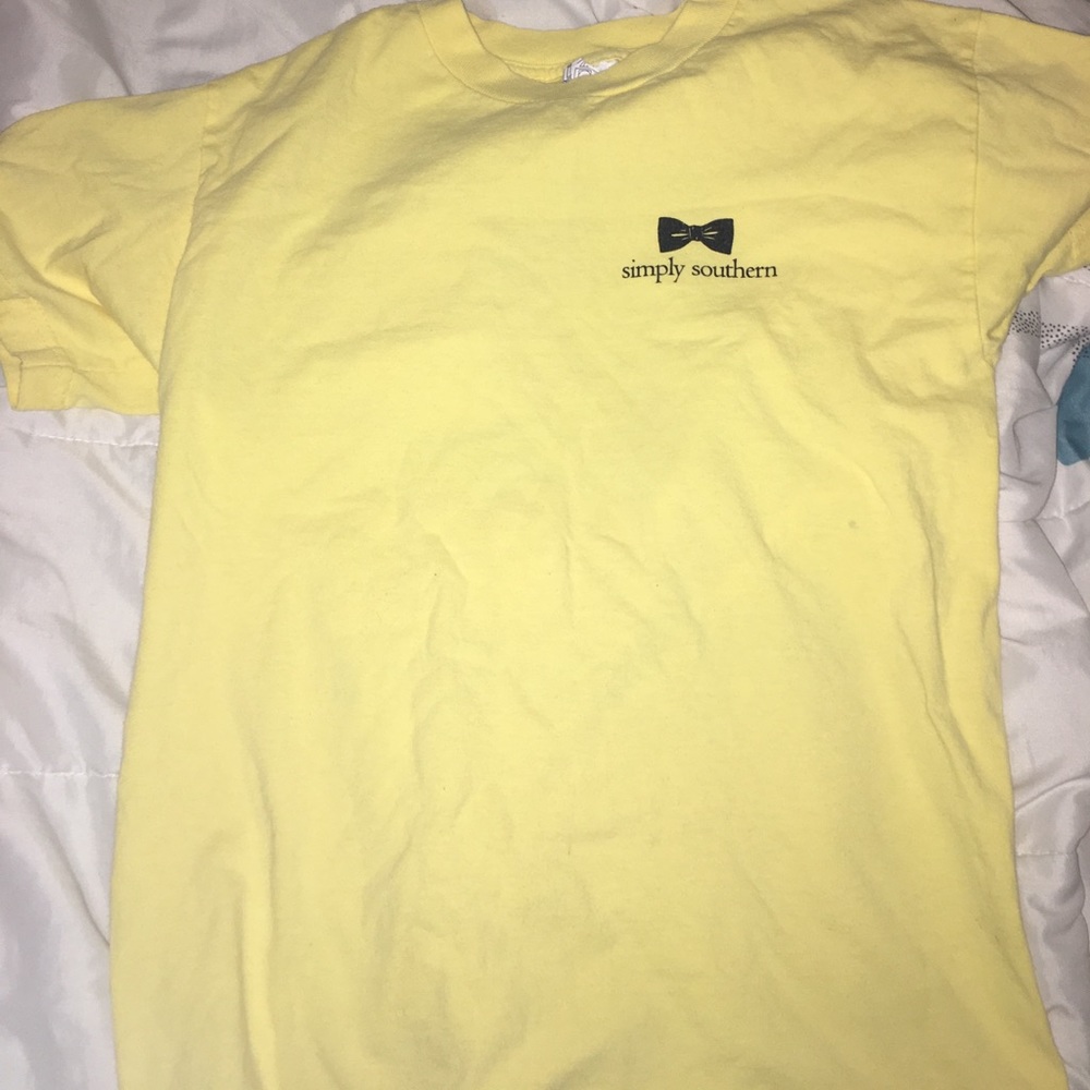 Yellow simply southern shirt
