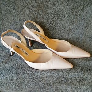 Manolo Blahnik slingback heels