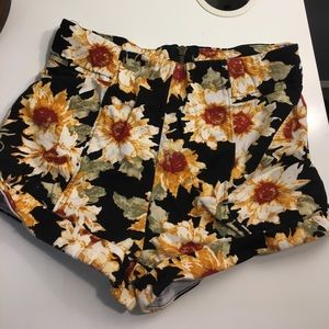 Adorable Sunflower Shorts