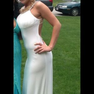 MUST GO!!! HUGE SAVINGS!! Backless white and gold.