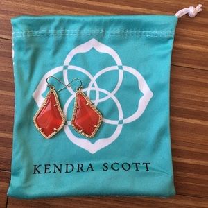Kendra Scott orange earrings