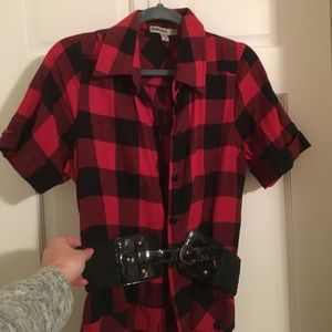Buffalo plaid dress