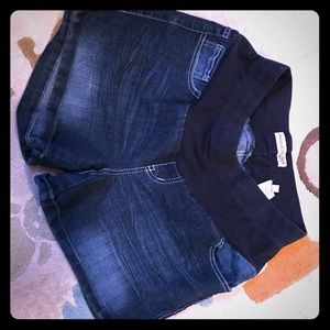 Maternity Jean Shorts