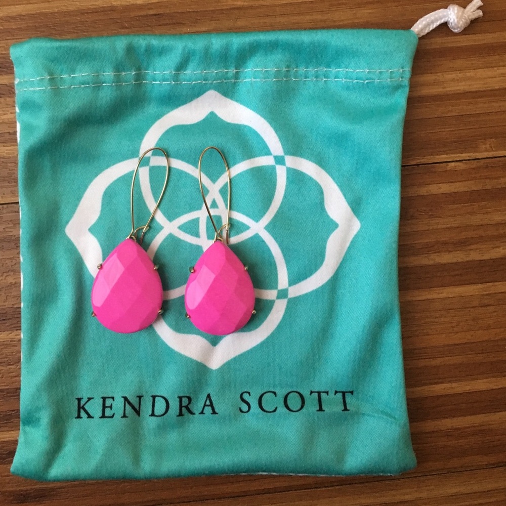 Pink Kendra Scott earrings