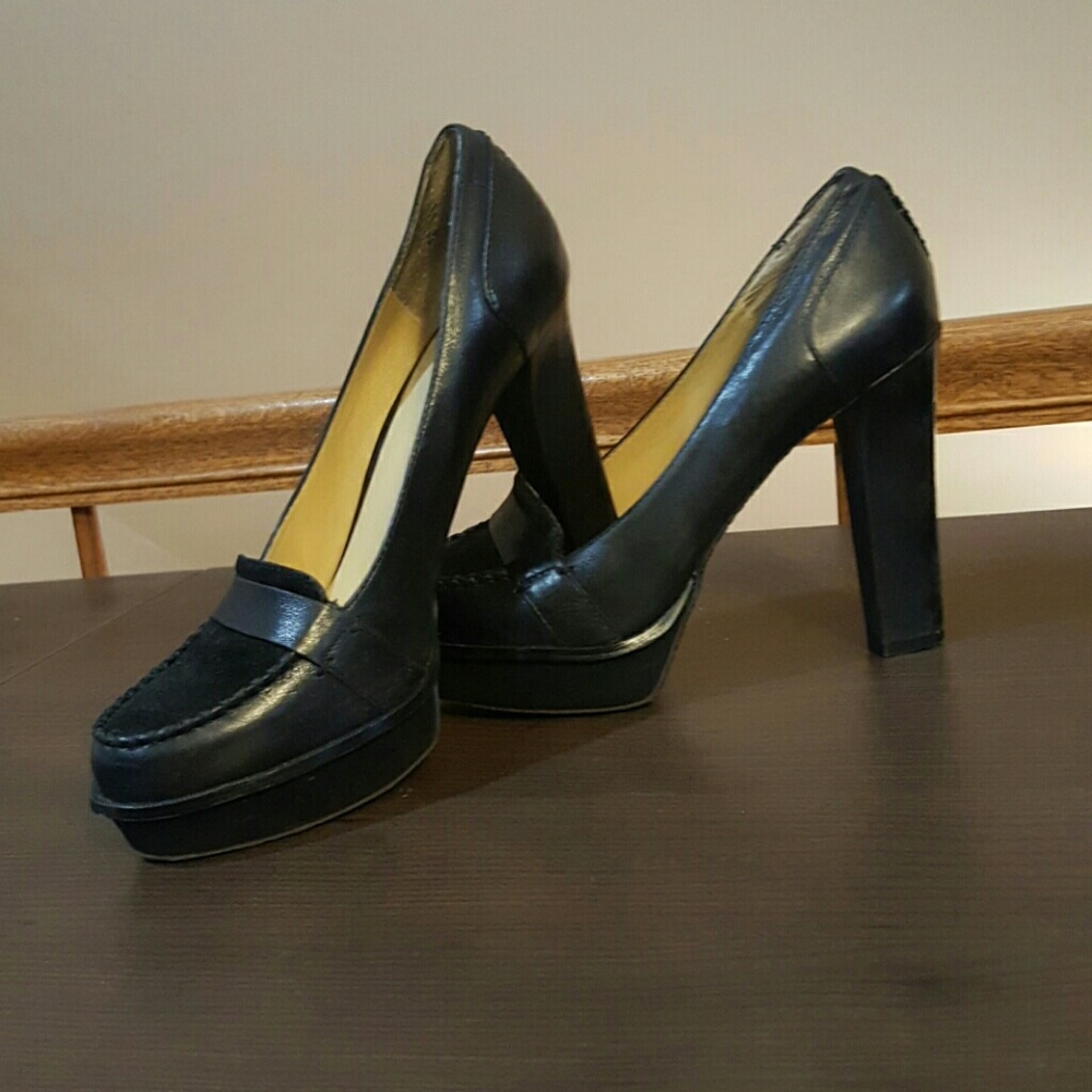 Block Heel Platform Pump