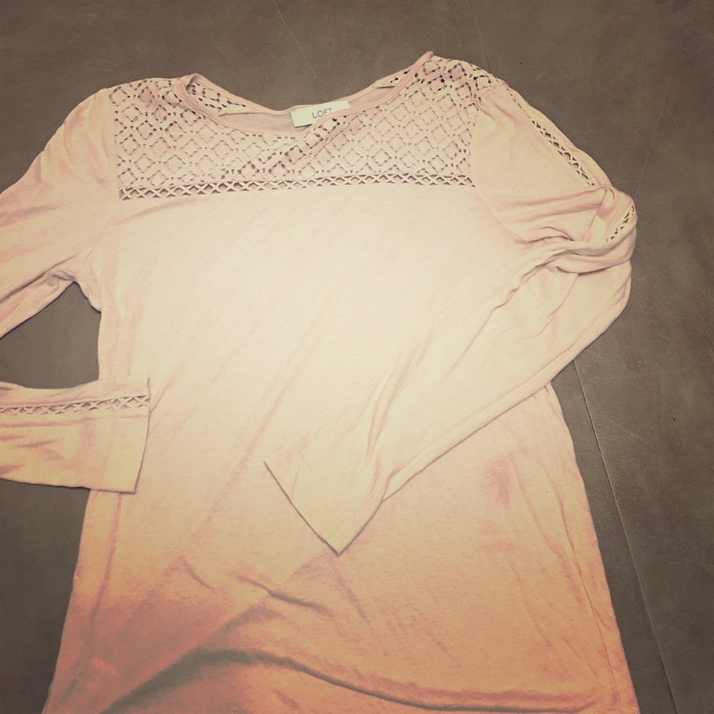 Light Peach/Pink Ann Taylor Loft Tunic