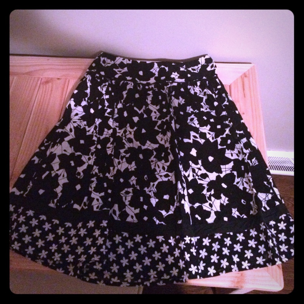 Black and white skirt
