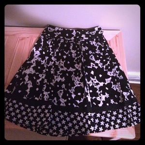 Black and white skirt