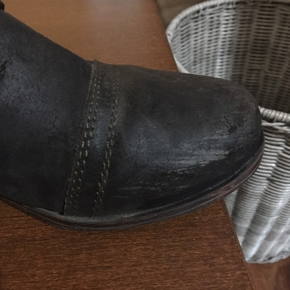 Dark Brown Suede Boots - Picture 3 of 4