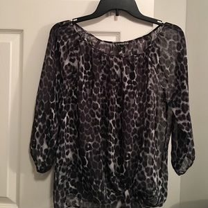 Leopard print blouse