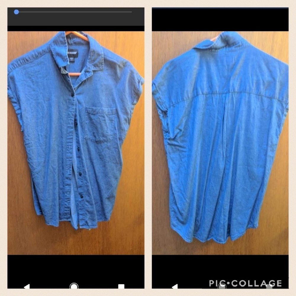 Demin button up