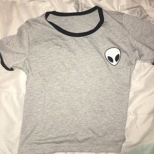 Alien Cropped Shirt