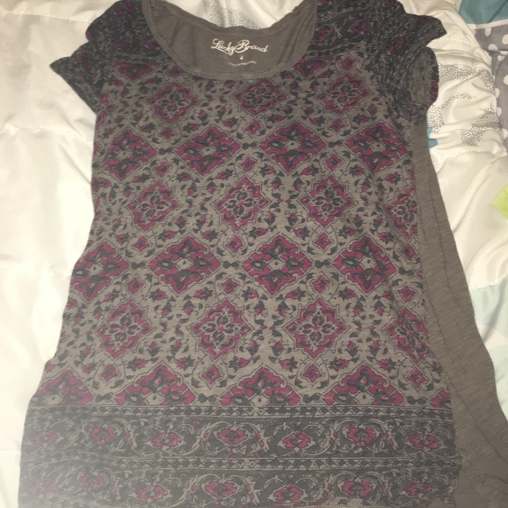 Patterned Short Sleeved Shirt