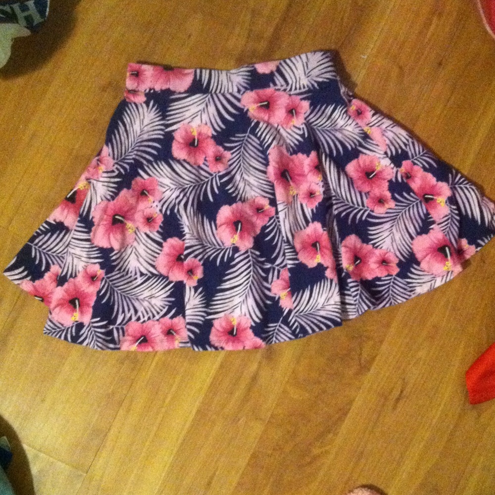 Victoria secret pink floral skirt