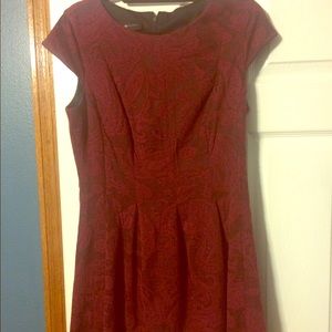 Red lace dress