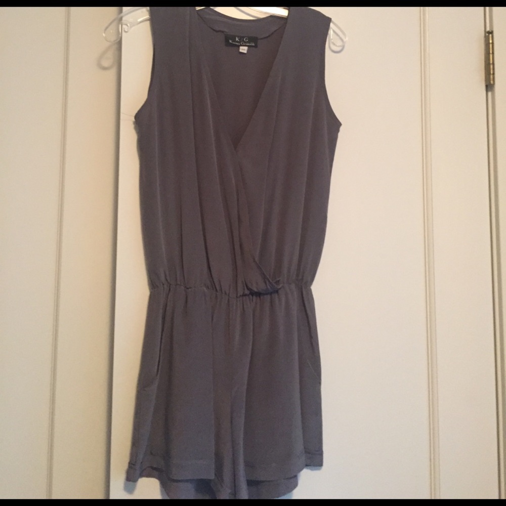 Silk romper