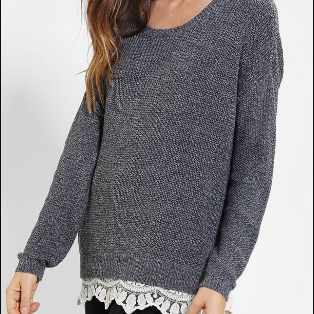 Gray comfy sweater
