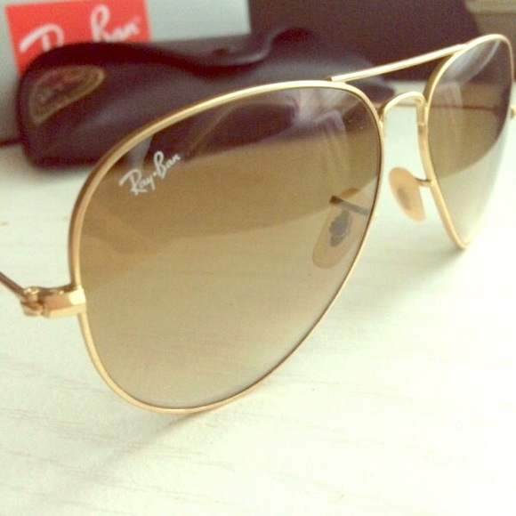 Ray-Ban Aviator Large Metal Sunglasses 58mm - Gold main image 4