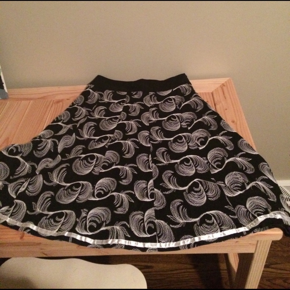 Black and white skirt