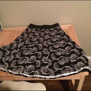 Black and white skirt