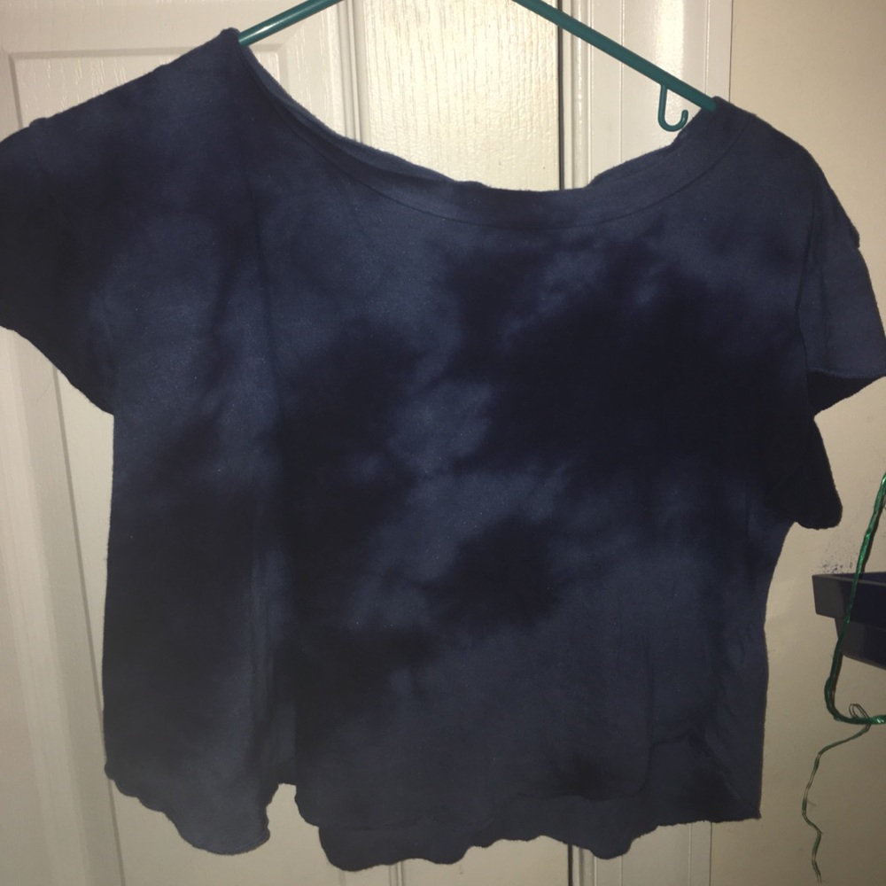 Tie Dye Blue Crop Top