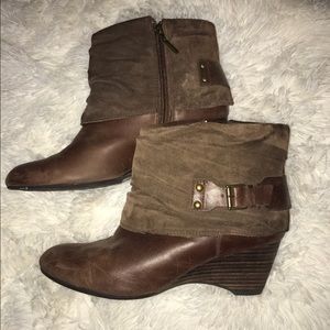 Clark's leather booties!