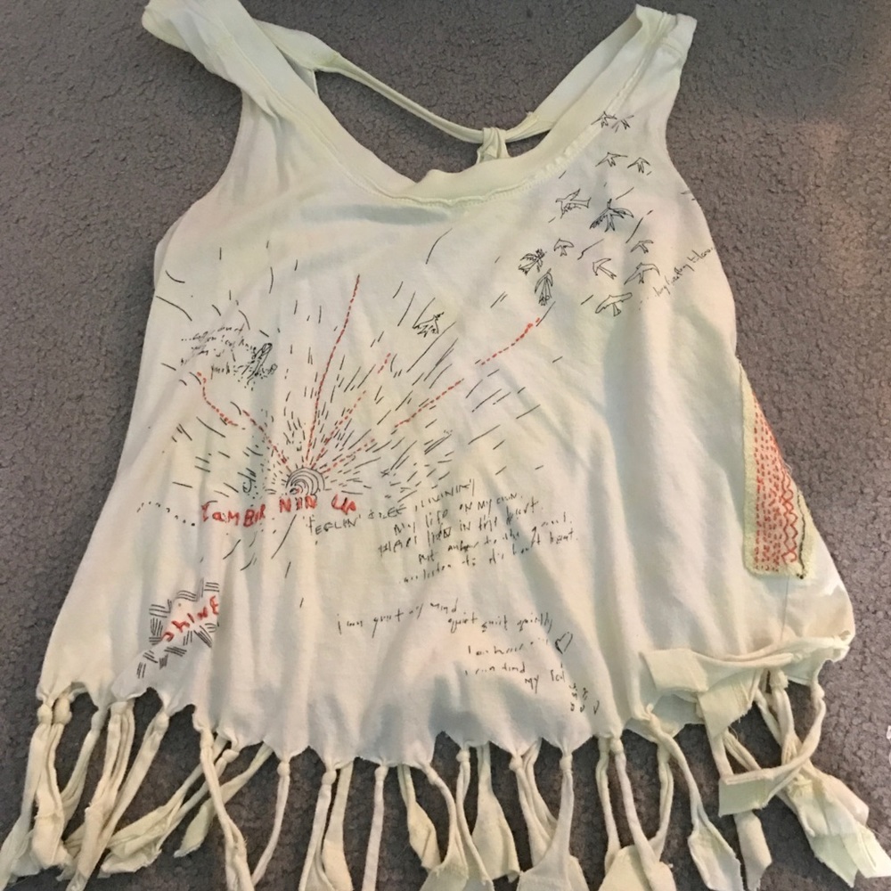Free people fringe top