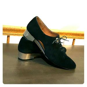 Gentle Souls Black Cutout Oxford