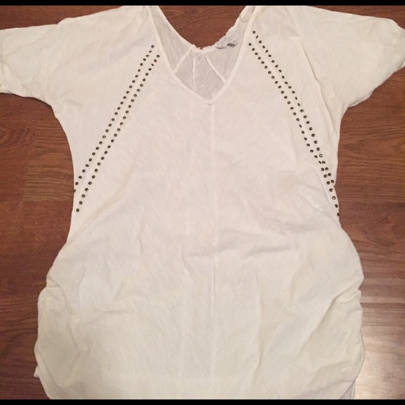 White studded maternity top - Picture 1 of 2