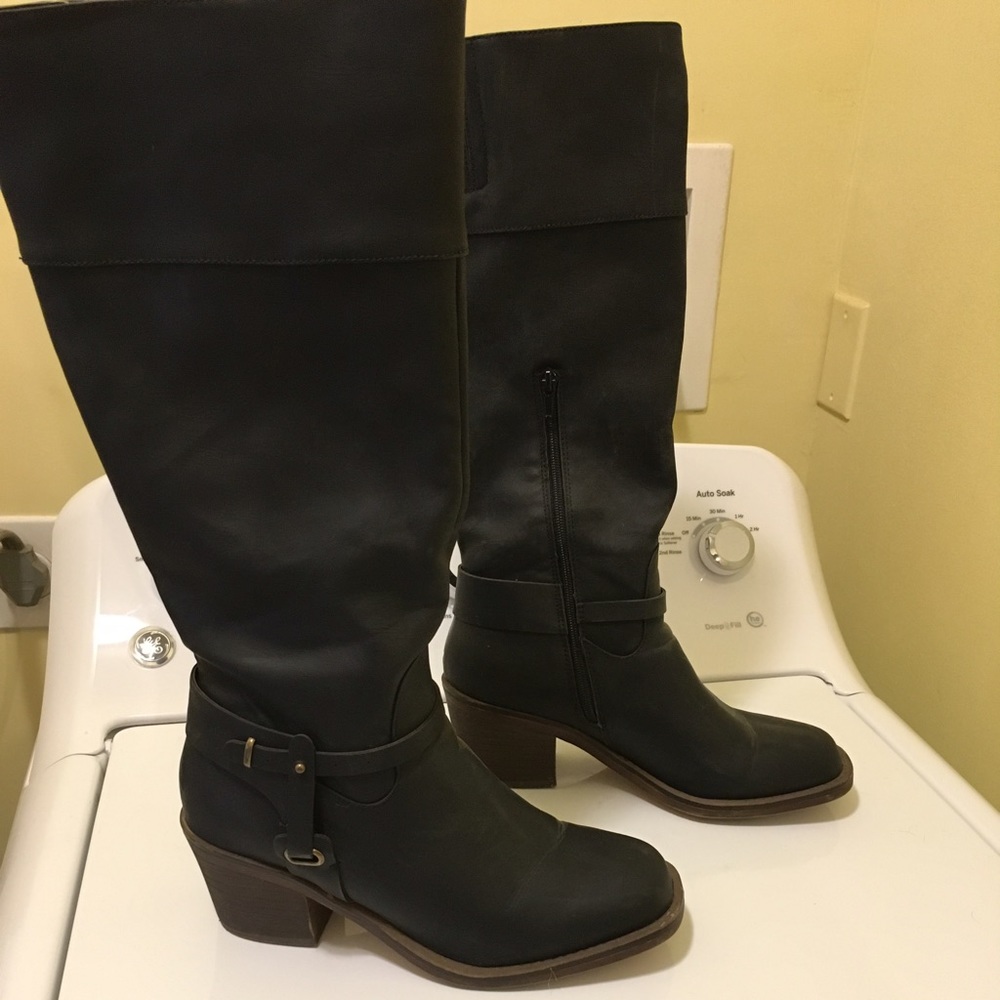 Style Co Black Leather Boots