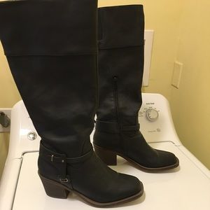 Style Co Black Leather Boots