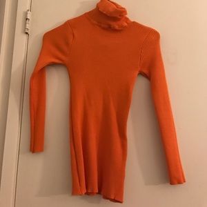 Orange Turtle Neck