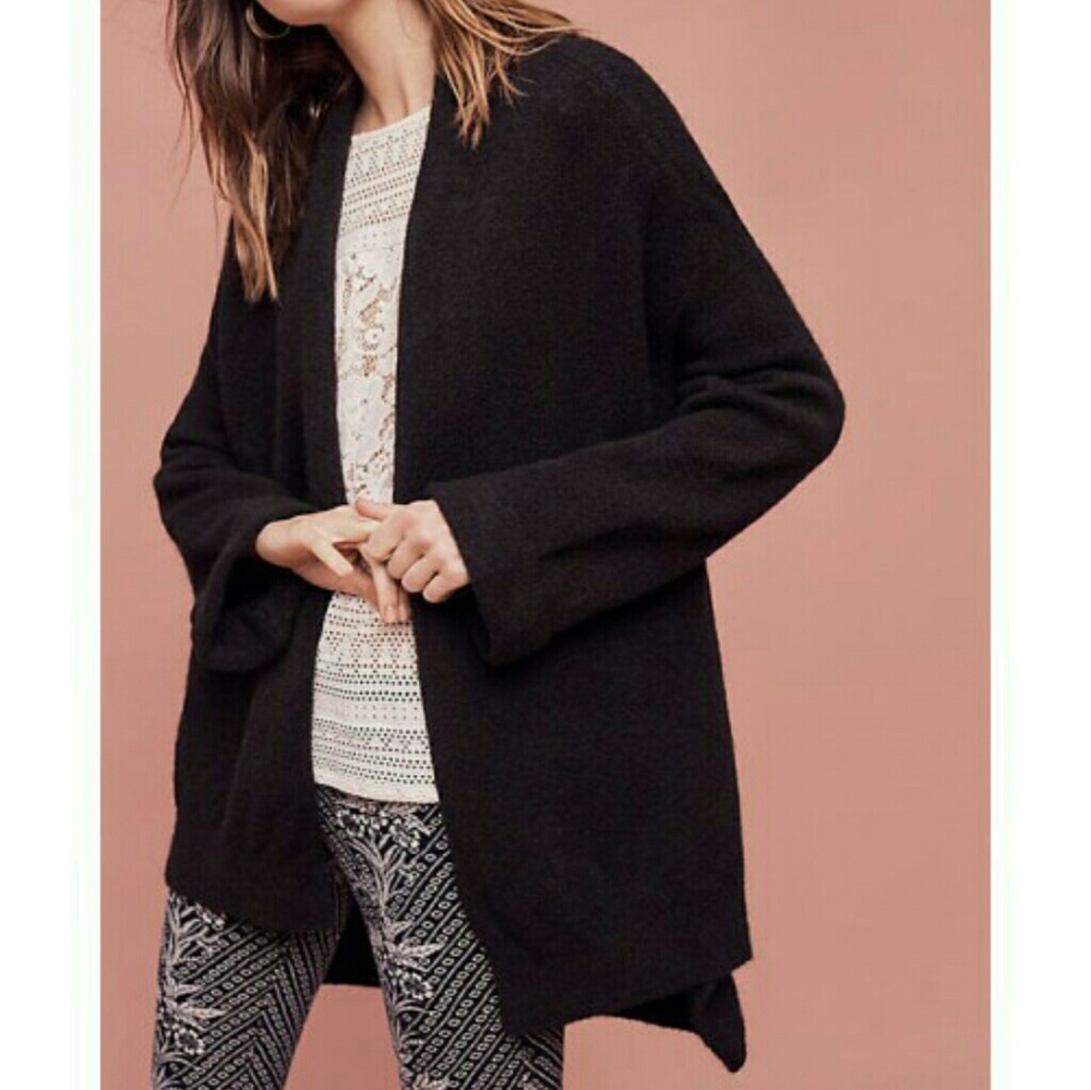 Anthropologie Black Vallon cardigan size small