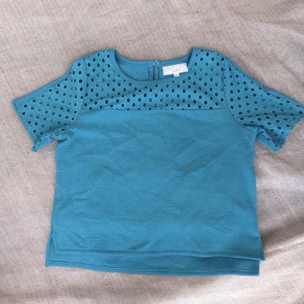 Ann Taylor Loft Turquoise top