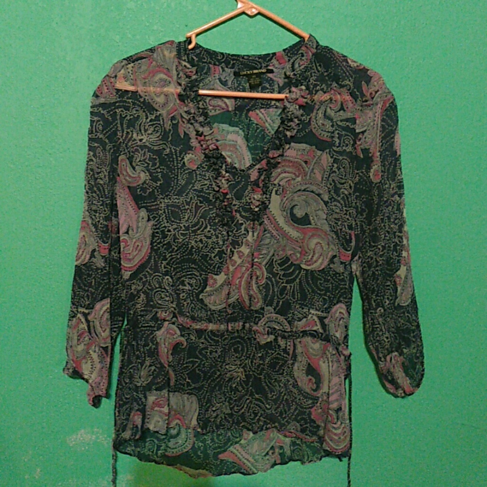 Lucky Brand sheer top