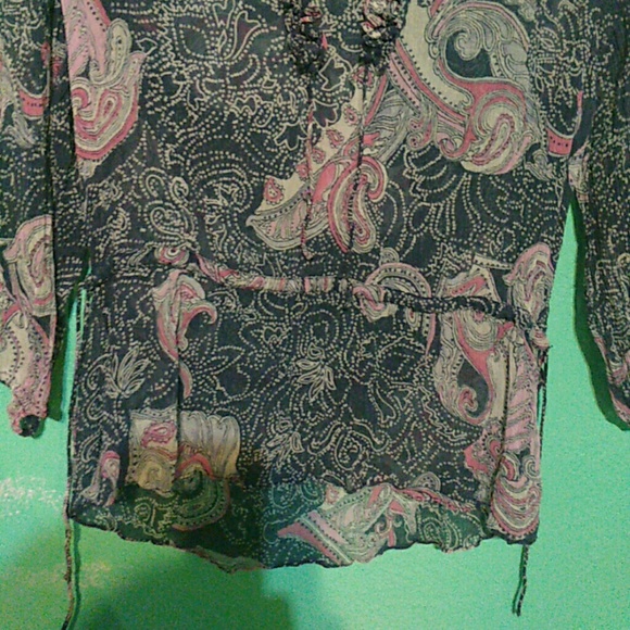 Lucky Brand sheer top - Picture 2 of 3