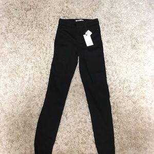 black denim pants