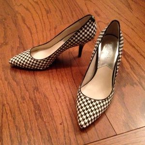 Michael Kors hounds tooth pumps