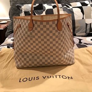 LV Neverfull GM Damier Azur