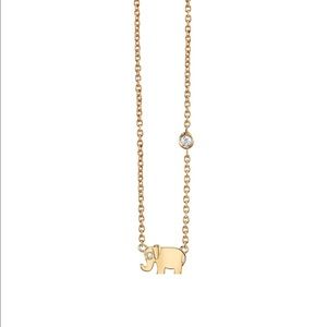 Shy by SE Elephant & Diamond necklace