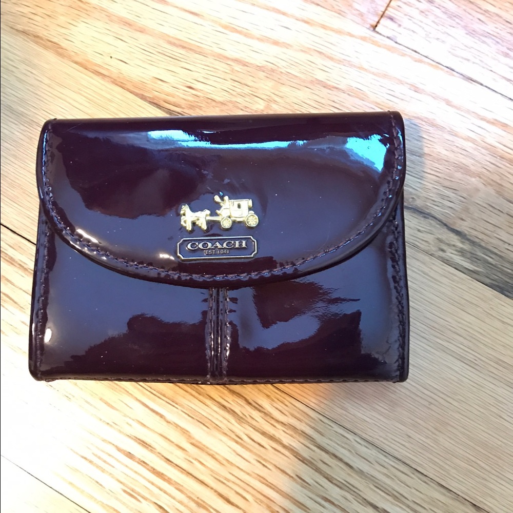 Coach Madison Patent leather card case