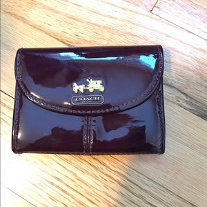 Coach Madison Patent leather card case
