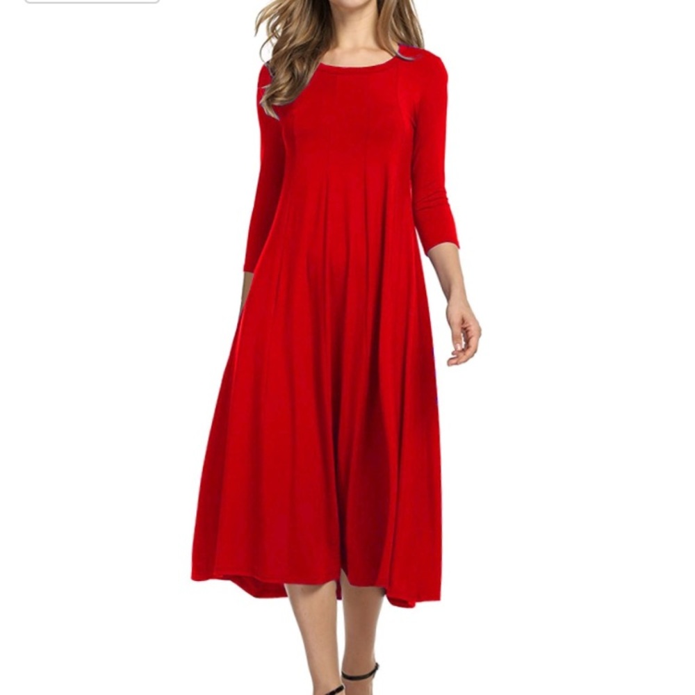 1 black and 1 red dress