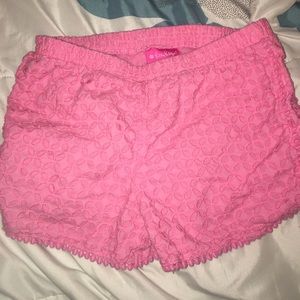 Lilly Pulitzer pink patterned shorts