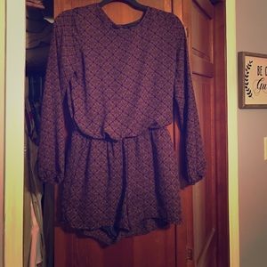 Long sleeve romper